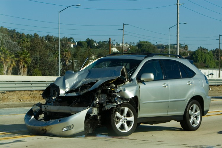image of car after an accident